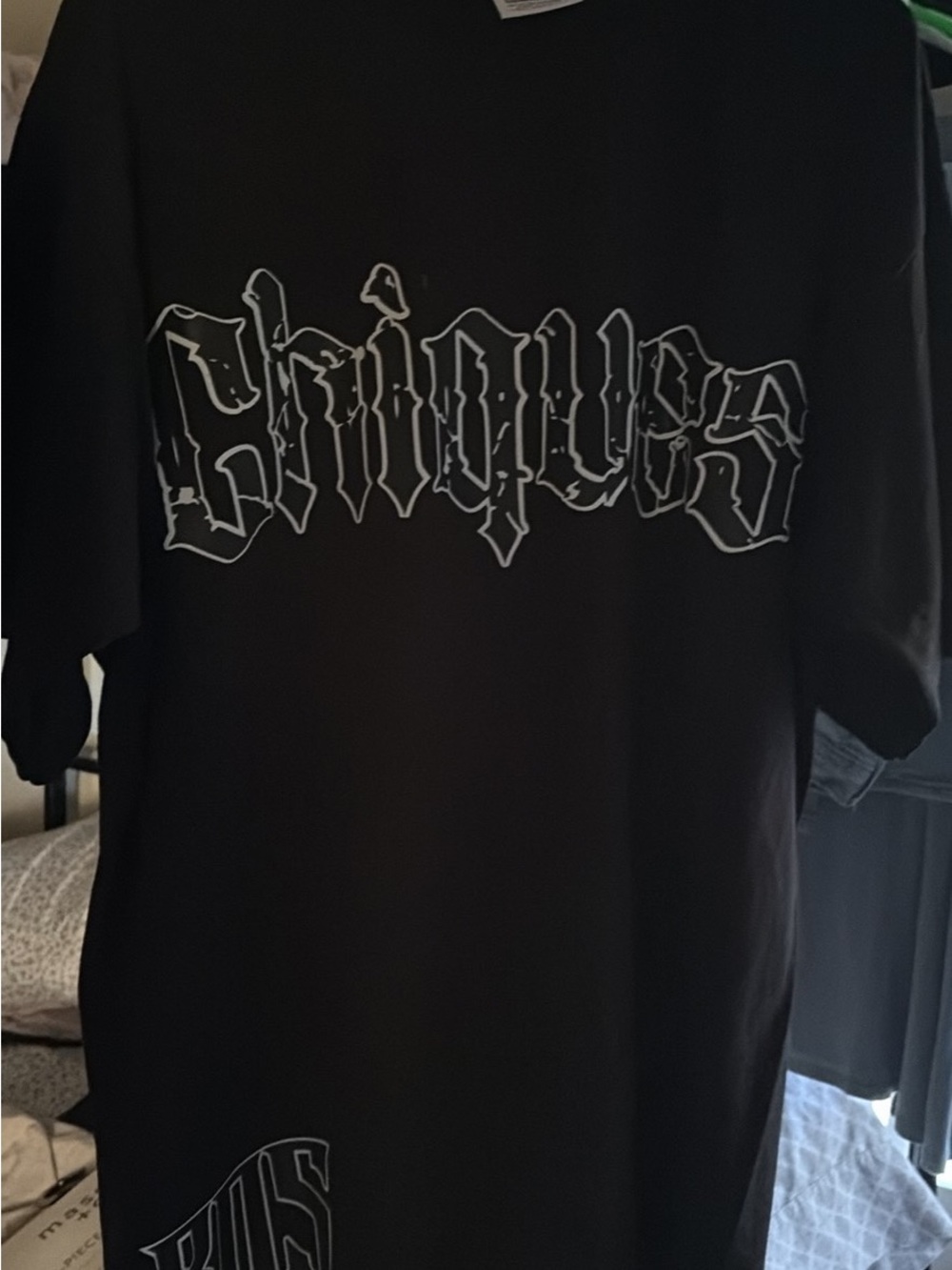 Black Graphic Short-Sleeve Men’s Shirt - pro club heavyweight extra large custom